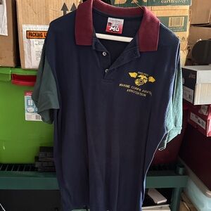 Men's Navy Polo Shirt with Embroidered‎ Logo